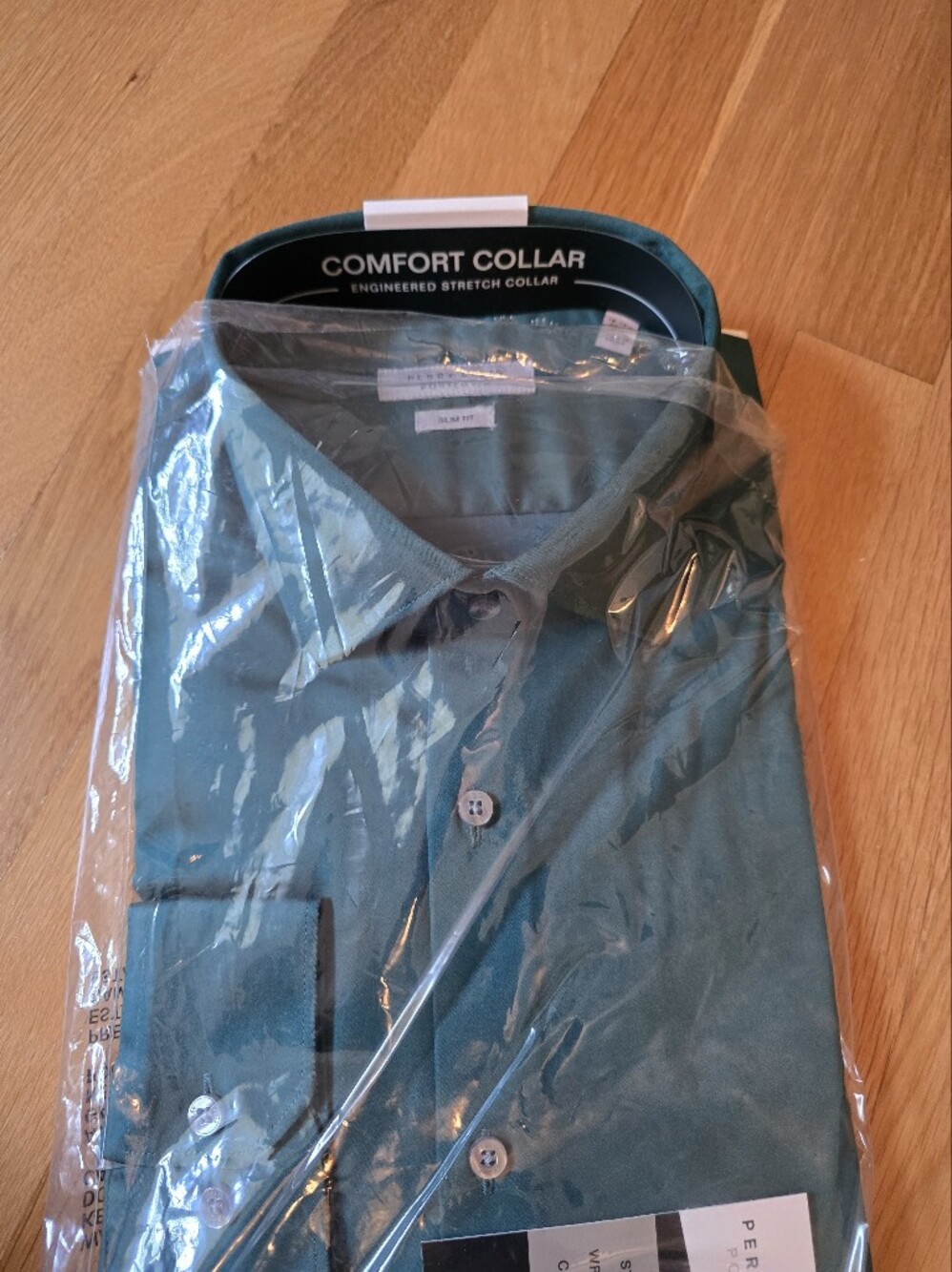 Perry Ellis Green Men’s Dress Shirt Sz Xl Slim Fit Nwt